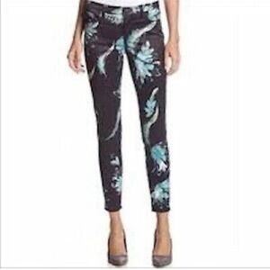 Marchesa Voyage Feather & Flower Low Rise Capri Pants -  26